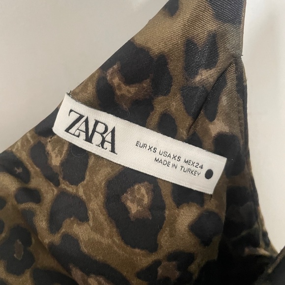 Zara animal print slip dress size XS - Picture 4 of 6